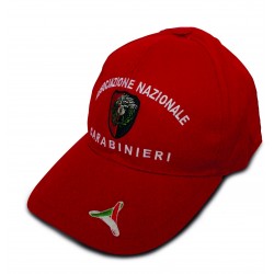 Cappello Rosso INVERNALE con Visiera ANC